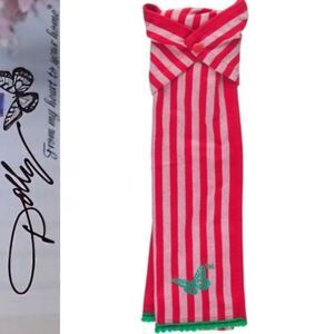 Dolly Parton Striped Butterfly Logo Fridge Towel w/Snap Closure